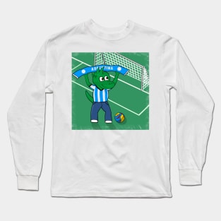 Dino Argentina Football Fan Long Sleeve T-Shirt